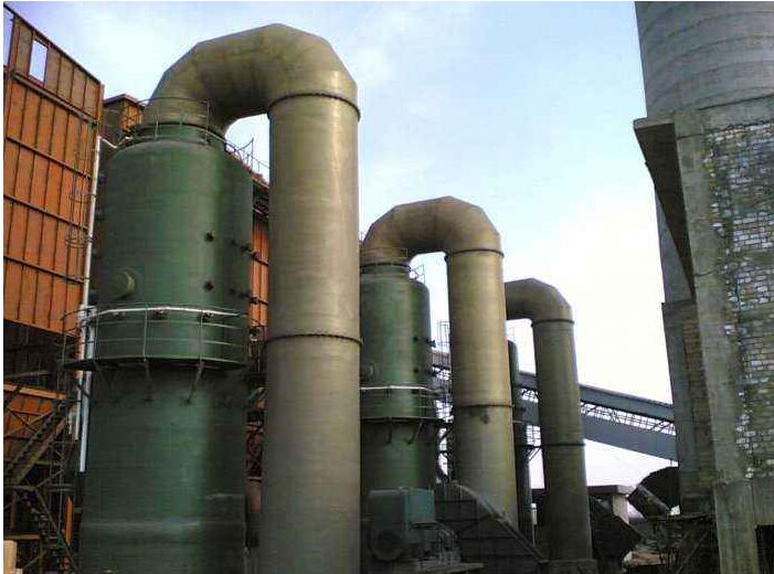 玻璃鋼脫硫塔成功案例圖